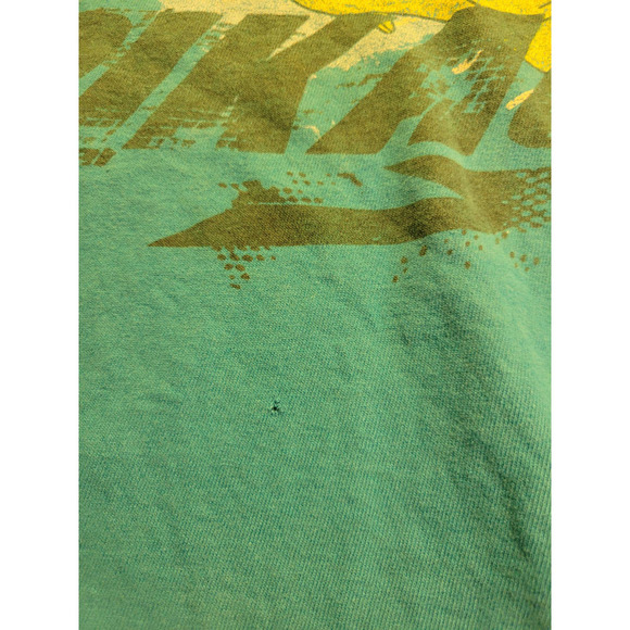VINTAGE Pokemon Teal Blue Pikachu Graphic Crew Neck T-Shirt Women's Size XL - Picture 7 of 9